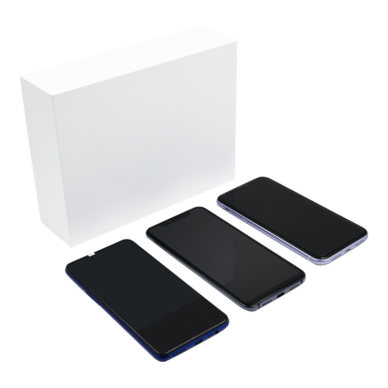 Caixa de telefone celular personalizada Luxury White Cell Pacote